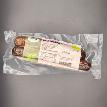 Bio-Jausensnack aus Shiitakepilzen und Seitan – ideal für unterwegs, die Schuljause oder als proteinreicher Snack.