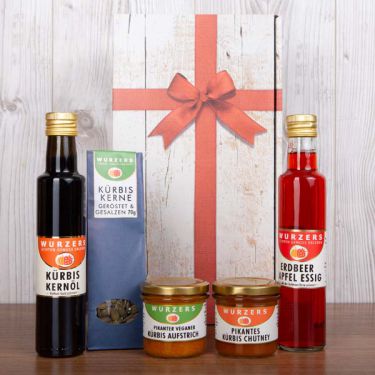 Wurzers Geschenkpackung Herzhafte Schmankerlbox Schleife Karton