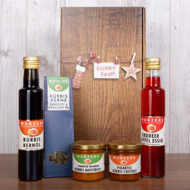 Wurzers Geschenkpackung Herzhafte Schmankerlbox Frohes Fest Karton