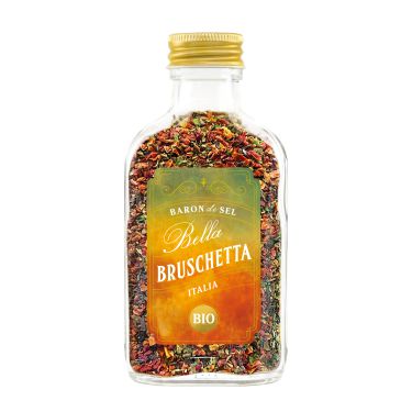 Bruschetta

„Signore, come antipasto prendo Bruschetta…per favore!“, rufen die Tomate und ihr Herzblatt, das Basilikum, im Bistro an der Baguettepiazza. Und pronto ist ihr Glück einfach…perfetto

Rezeptideen: Tomaten-Knoblauch Bruschetta, Rucola-Schafkäse Brötchen, Thunfisch-Frischkäse Aufstrich, Nudelsalat à la Bruschetta,…
Zutaten: Tomate, Zitronensalz, Paprika, Knoblauch, Oregano, Pfeffer grün, Basilikum violett, Pfeffer rosa, Petersilie, Zitronenmyrthe
Zutaten aus kontrolliert biologischer Landwirtschaft
