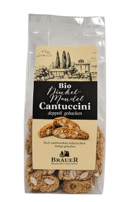 Cantuccini sind traditionell, doppelt gebackene Mandelkekse. Sie zeichnen sich durch ihre feste, knusprige Konsistenz aus und werden klassischerweise in Dessertwein oder auch in Espresso getunkt.