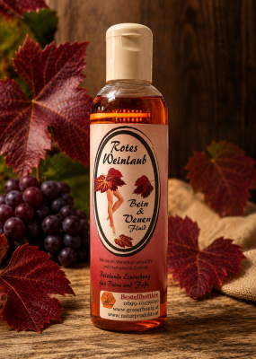 Rotes Weinlaub Bein- & Venen-Fluid – Belebende Einreibung 250 ml