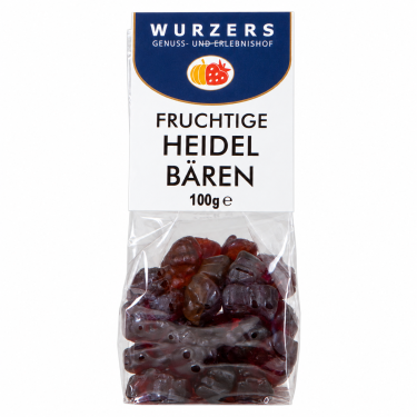Wurzers Fruchtige Heidelbären Fruchtgummi 100g